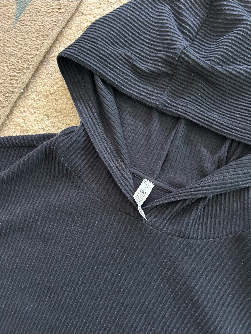 Alo Muse Hoodie in Black - Picture 5 of 7